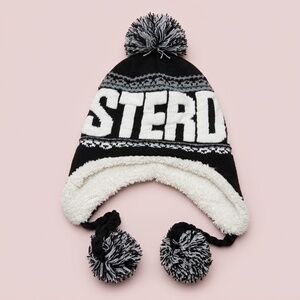 NWT Amsterdam Black Fleece Winter Beanie‎